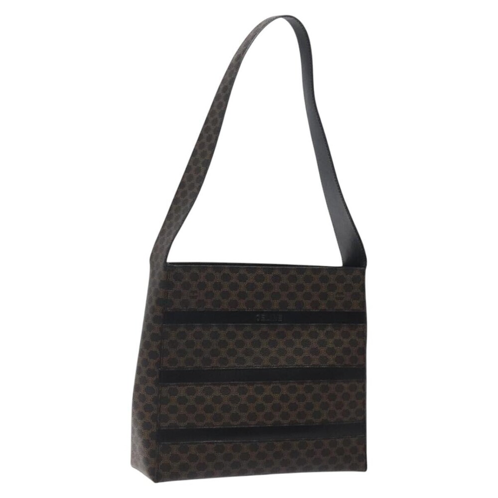 Celine Vintage Macadam Canvas and Leather